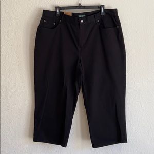 New Ralph Lauren black Capri jeans 5 pocket style